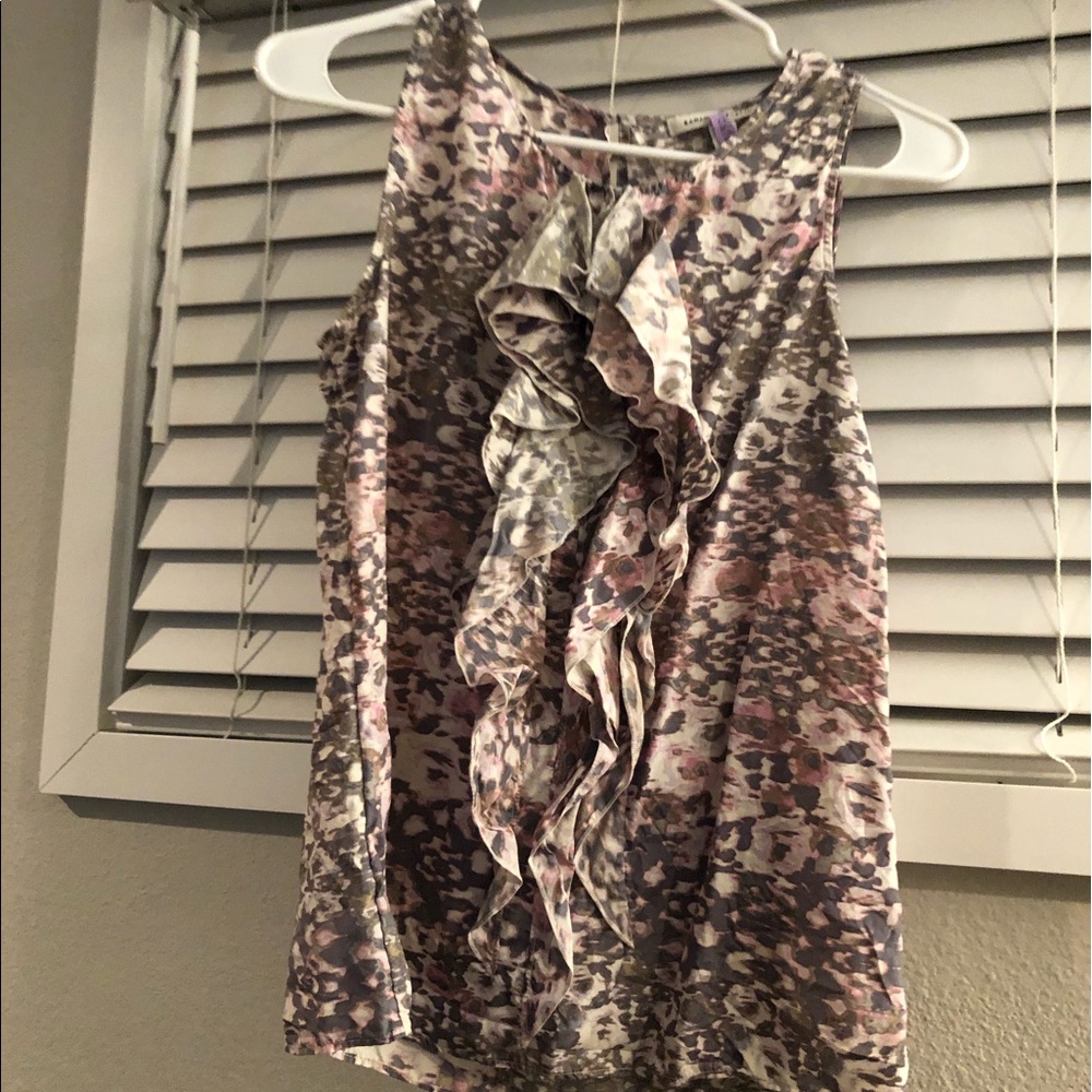 Banana Republic business casual ruffle tank